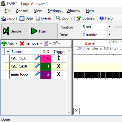 delayやwhileを使わないI2C液晶表示プログラム