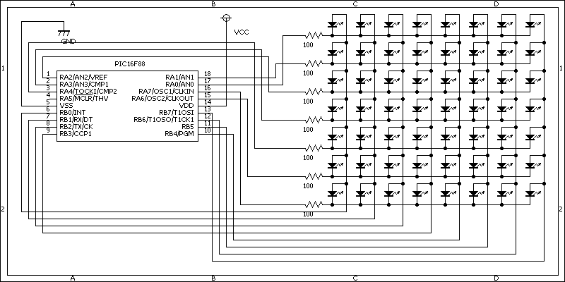 ドットマトリクスLED