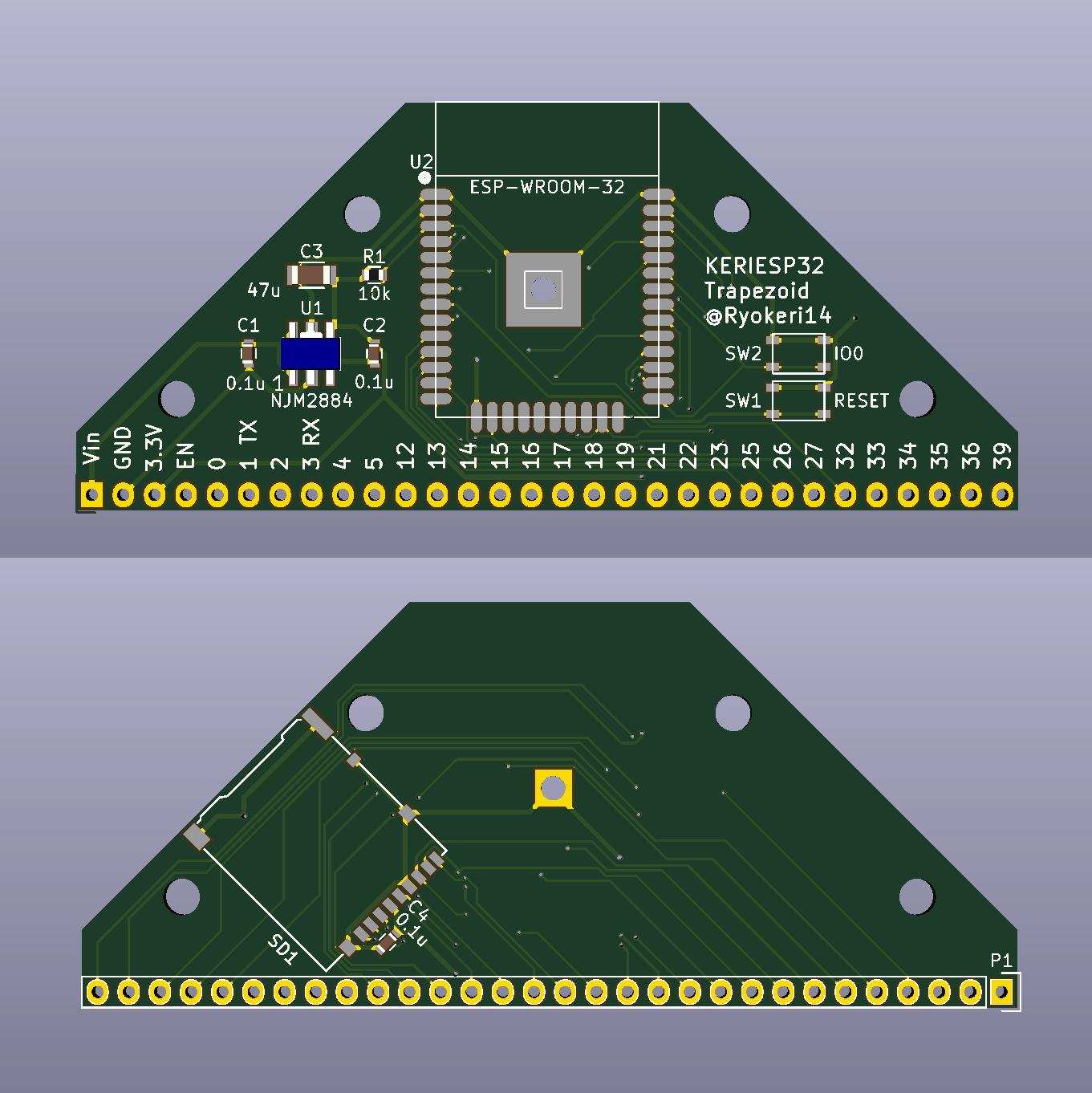 KERIESP32 Trapezoid