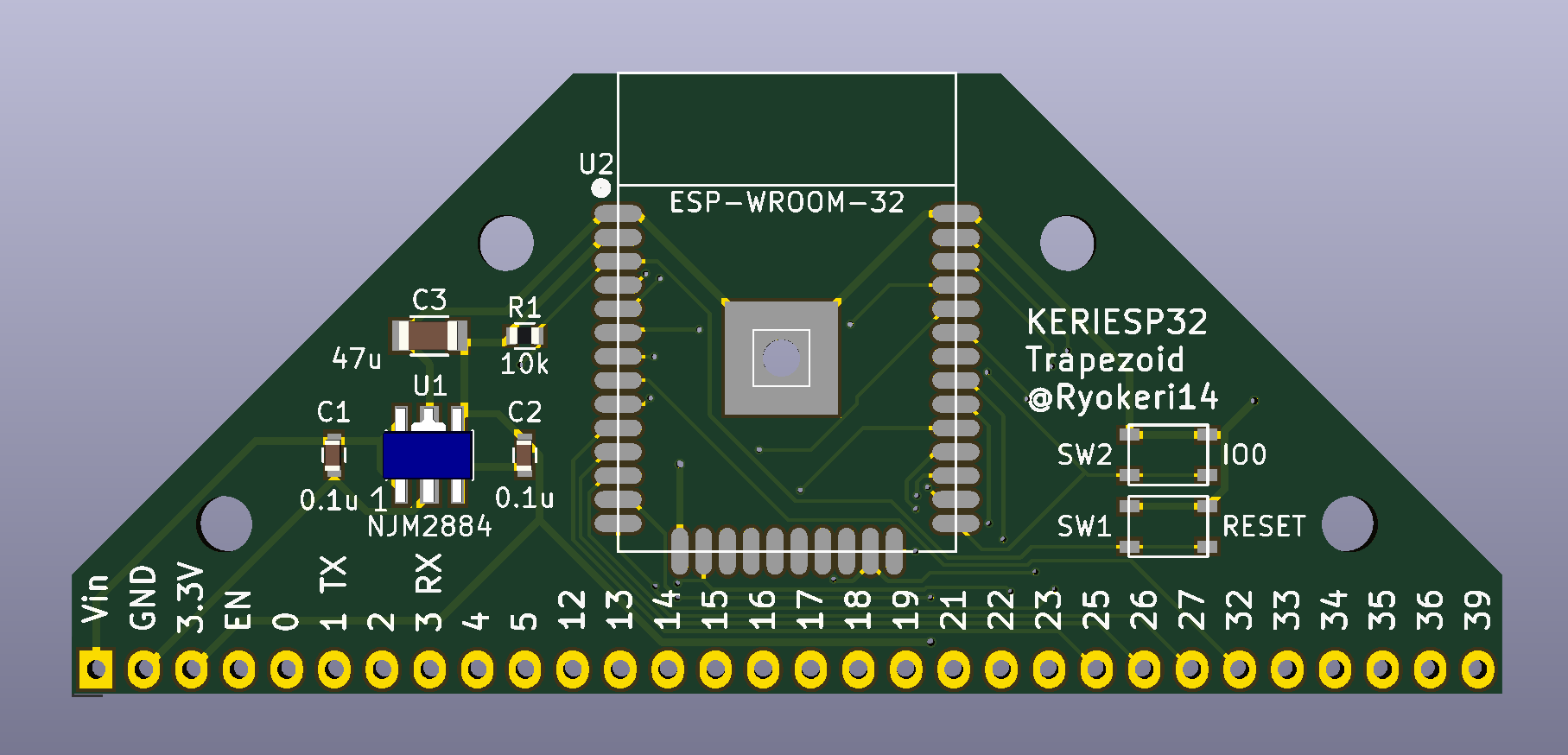 KERIESP32 Trapezoid